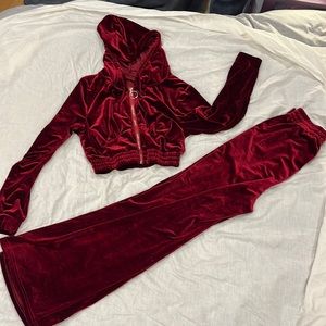 Velvet tracksuit